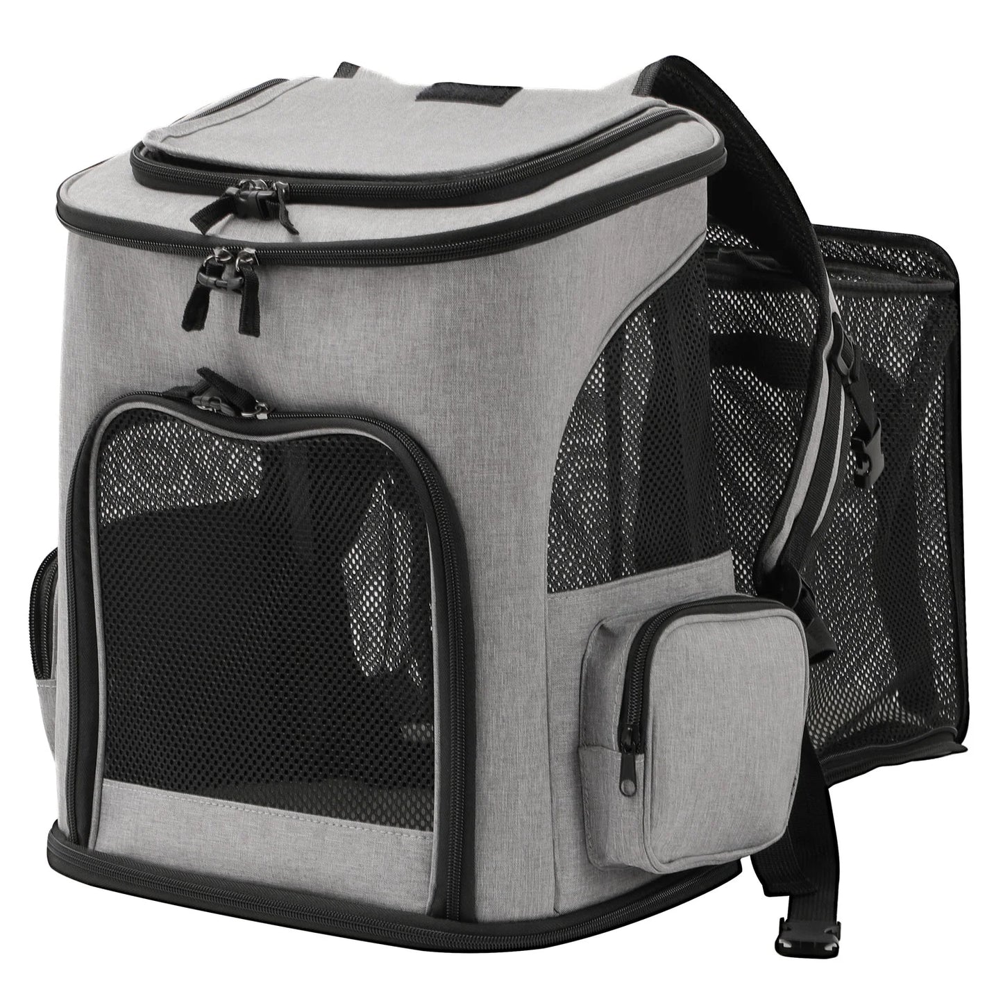 Gray Expandable Cat Backpack