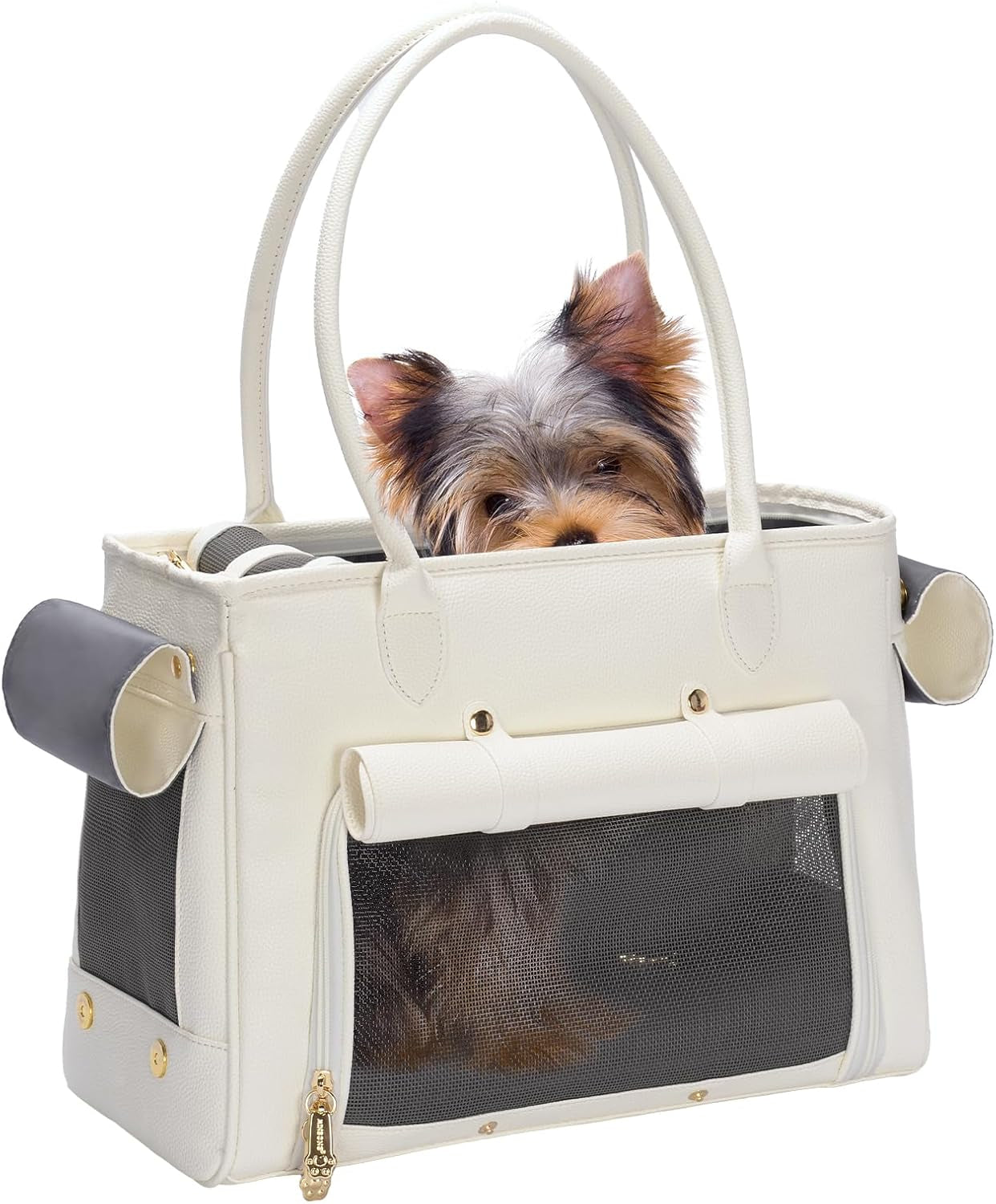 Stylish Leather Pet Carrier Purse 