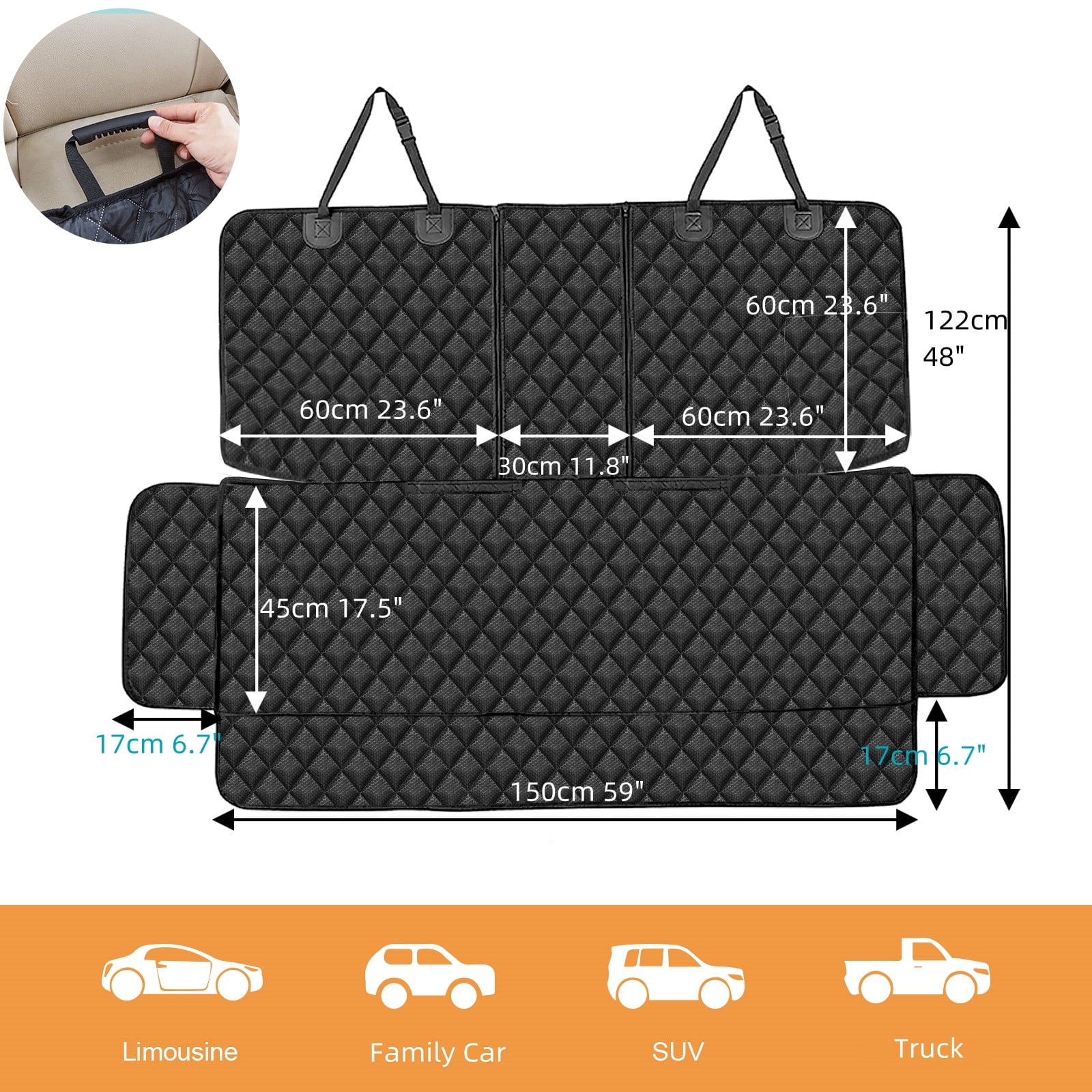 XL Dog Car Seat Cover 