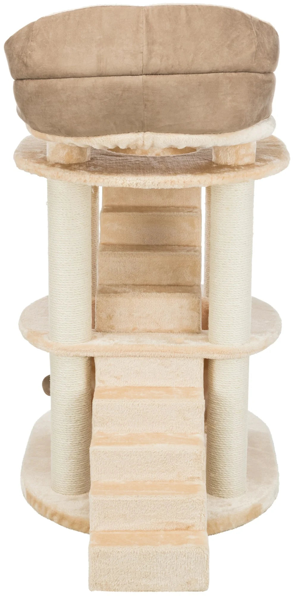 Beige Cat Tower with Bed 