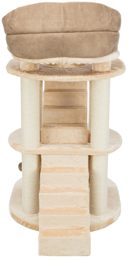 Beige Cat Tower with Bed 