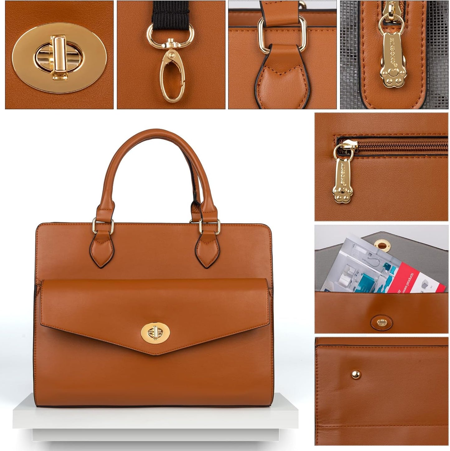 Stylish Leather Pet Carrier Purse 