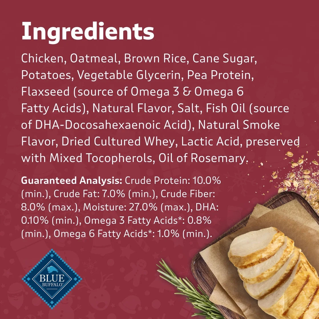 Santa Snacks Soft-Moist Dog Bits for Training, Chicken, 4.5-Oz. Bag