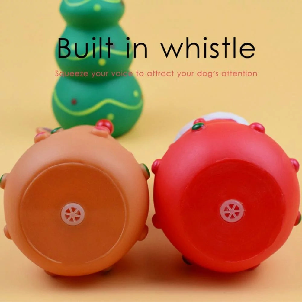 3 Pack Small Christmas Dog Toys
