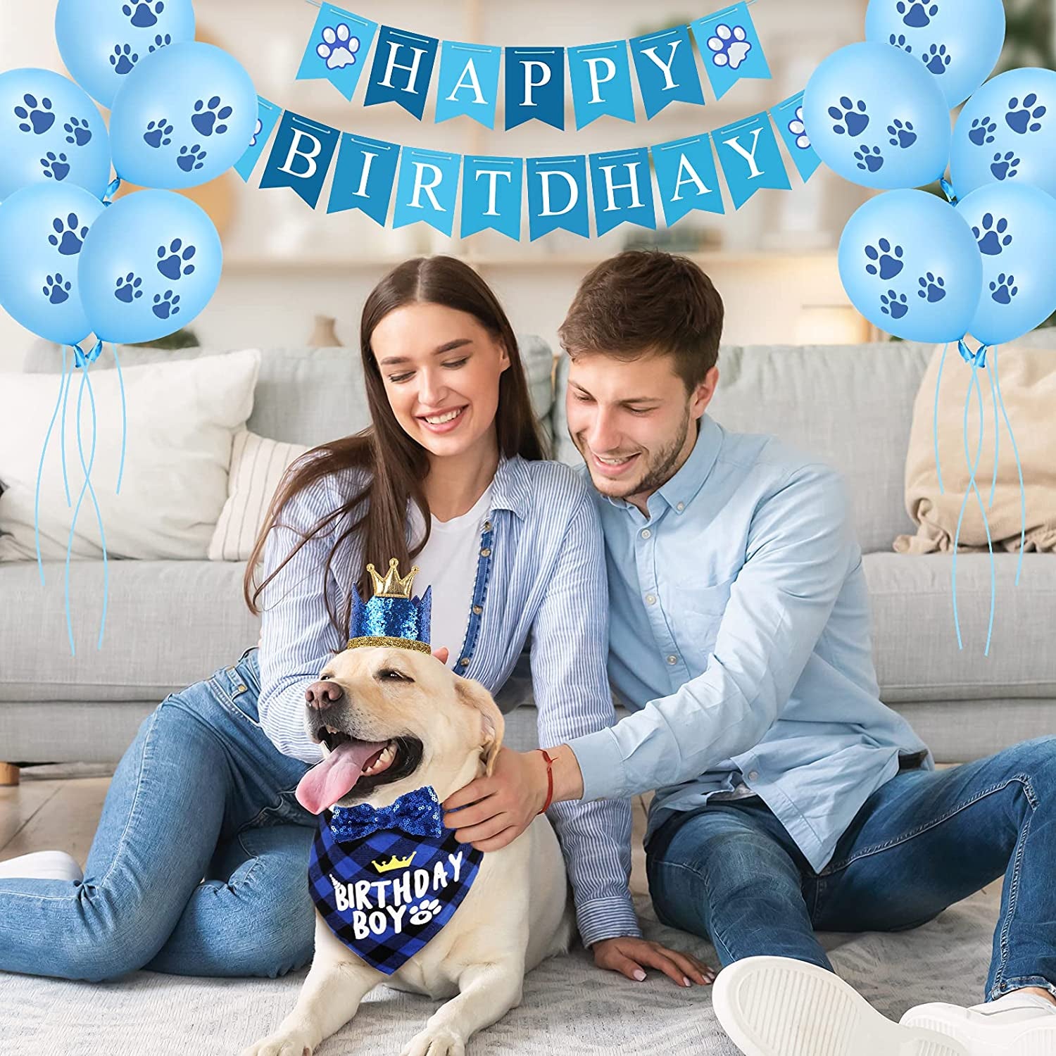 Blue Pet Birthday Party Supplies 