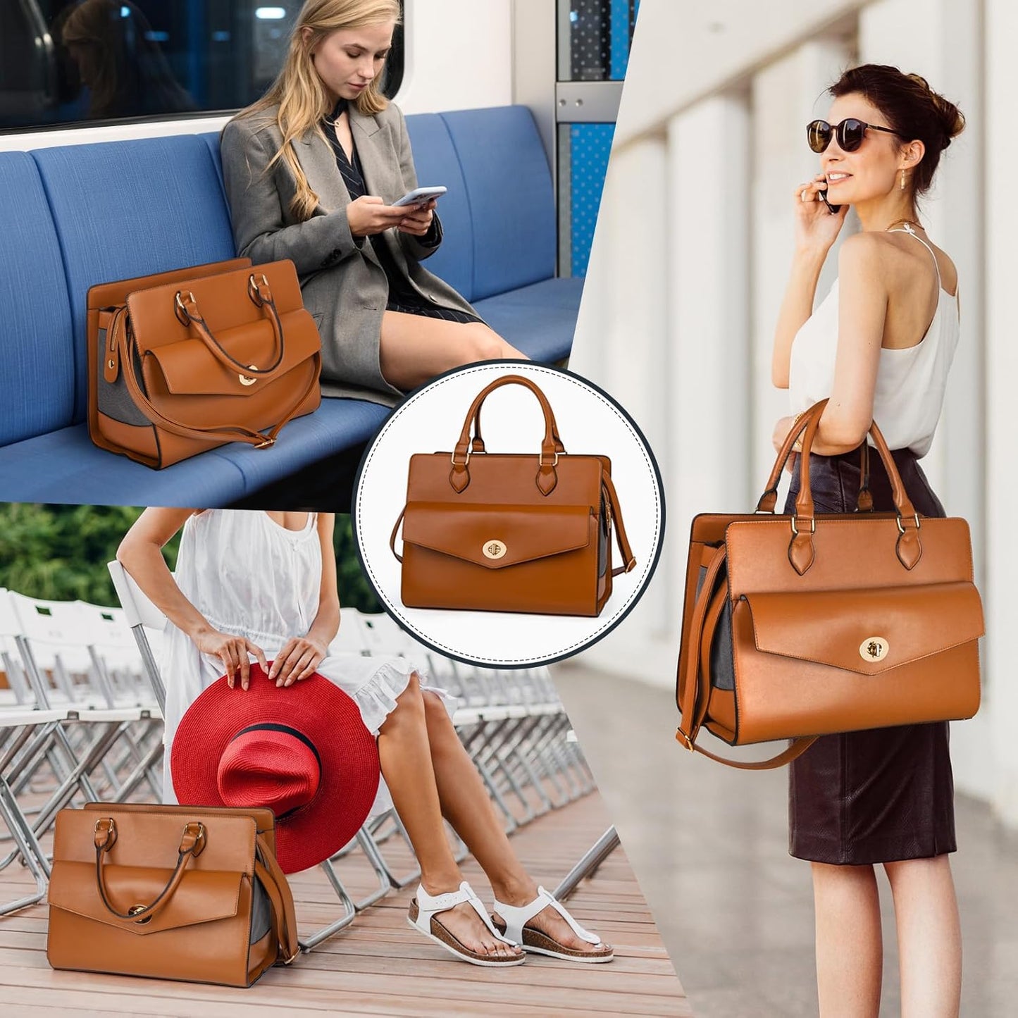 Stylish Leather Pet Carrier Purse 