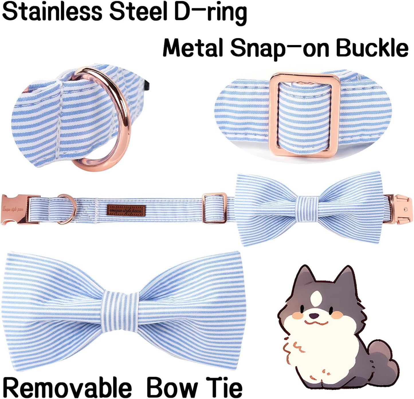 Blue Bowtie Collar 