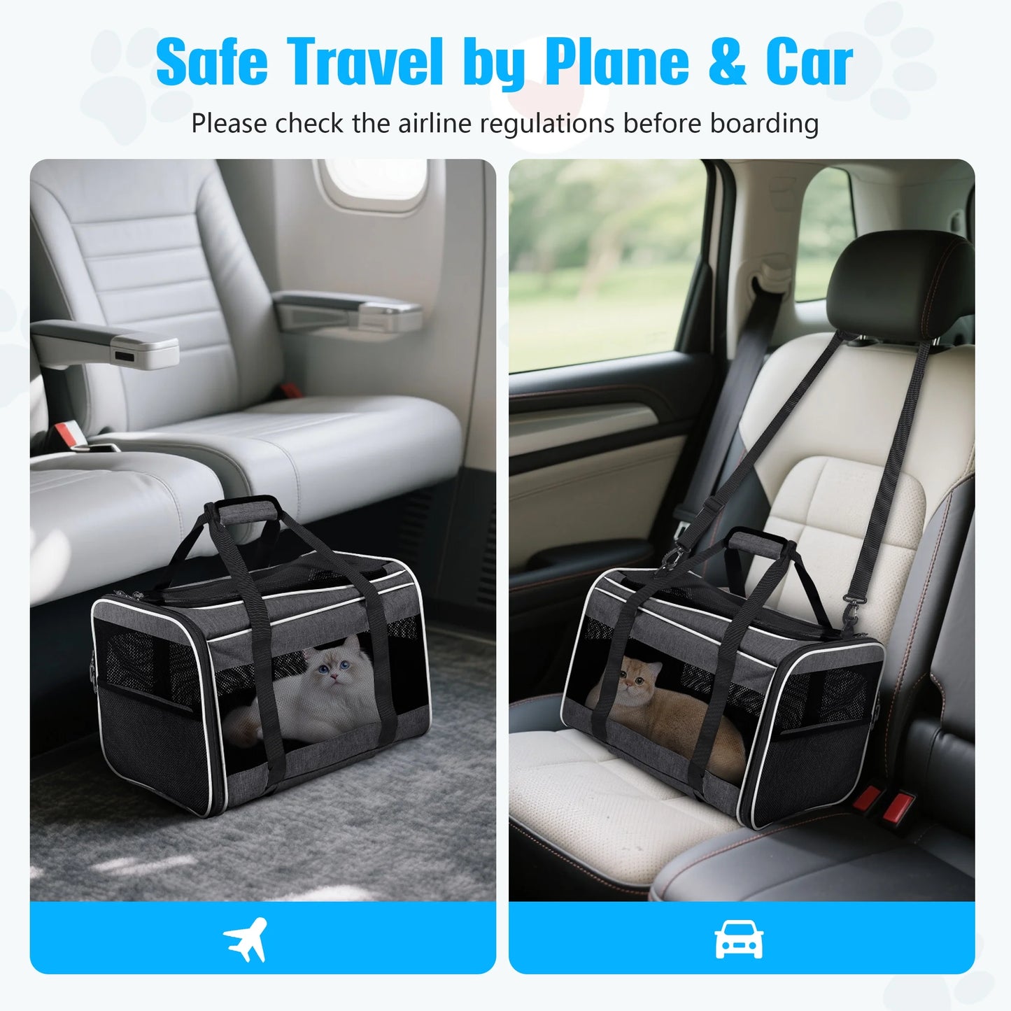 Pet Carrier with Wheels 