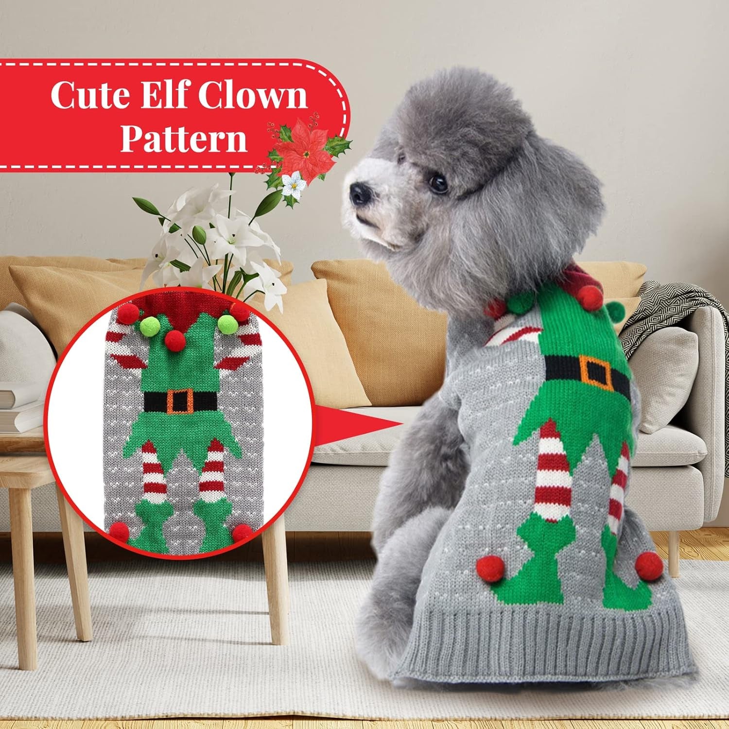 Black Reindeer Sweater 