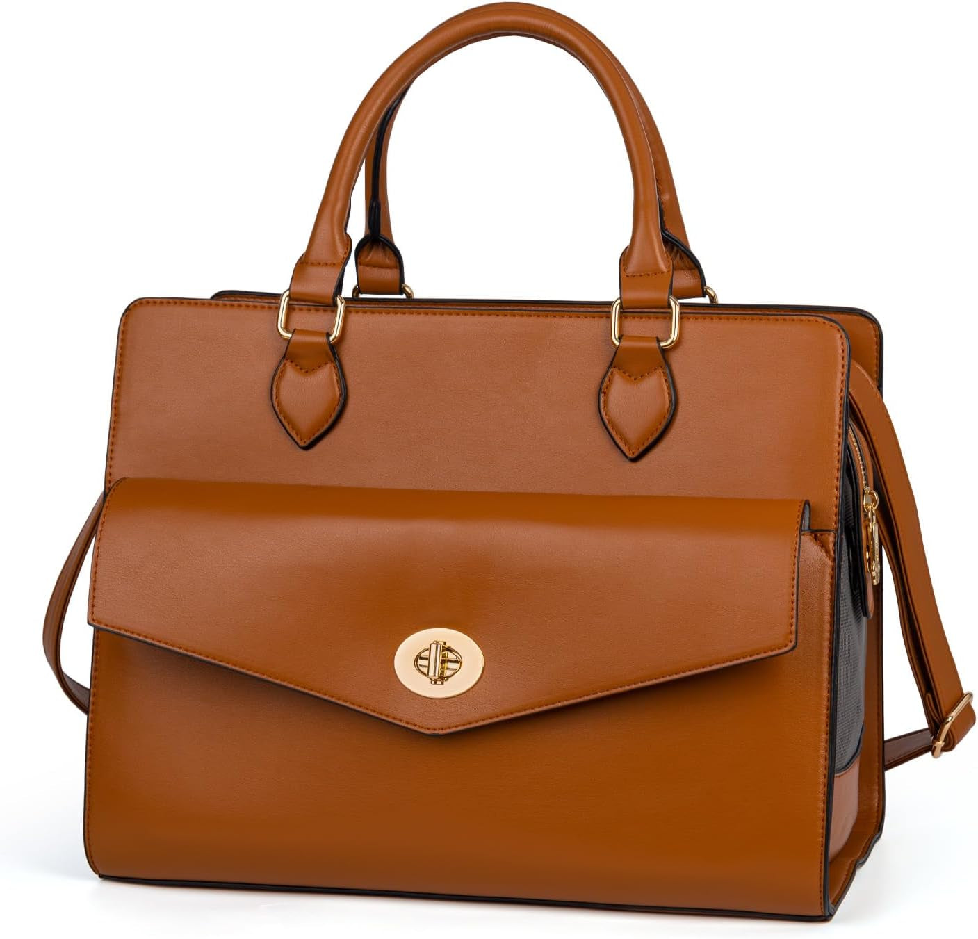 Stylish Leather Pet Carrier Purse 