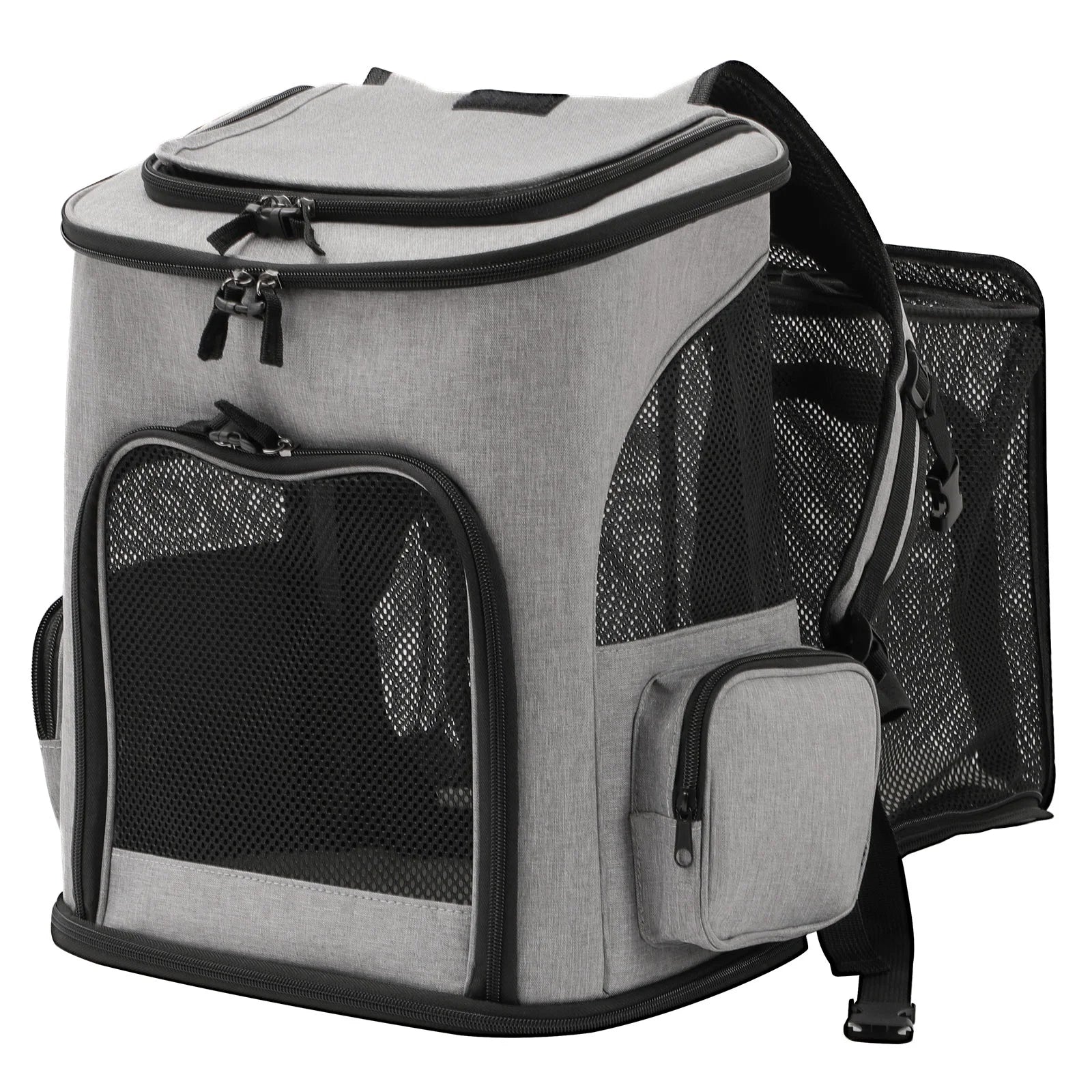 Gray Expandable Cat Backpack 
