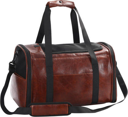 Fashion Leather Pet Carrier 