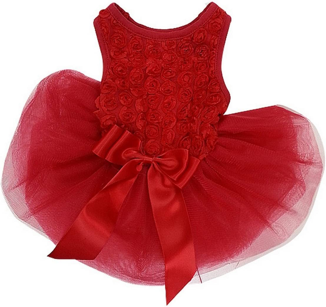 Red Rosette Dress 
