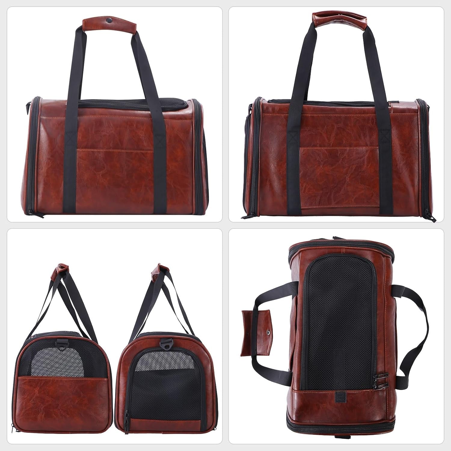 Fashion Leather Pet Carrier 